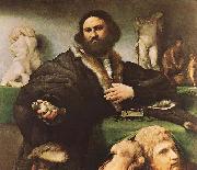 Lorenzo Lotto Portrait of Andrea Odoni oil painting